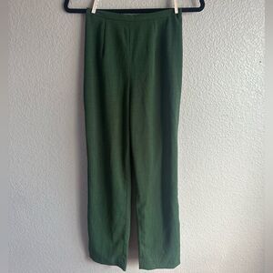 David Warren Green Trousers | Size 2 | Vintage Style Career Pants